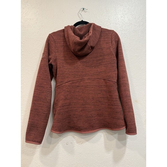 KUHL ASCENDYR HOODIE RUST RED WOMENS XPOCKETS FULL ZIP SWEATSHIRT WARM Xs - Picture 2 of 8